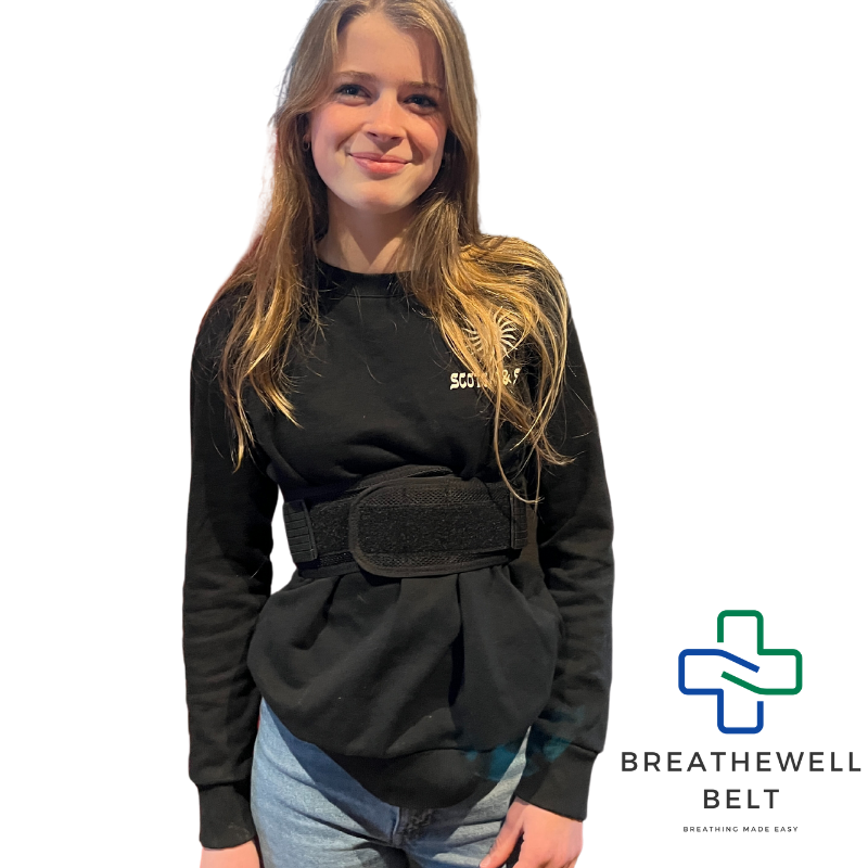 BreatheWell Ademband - Maat 1 (55-75 cm middenrif omtrek)